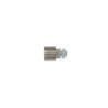 Lot de 2 embouts de tringle Grise - Argent Clair Pour Tringle à Rideau Diam.20 Mm
