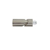 Lot de 2 embouts de tringle Grise - Argent Clair Pour Tringle à Rideau Diam.20 Mm