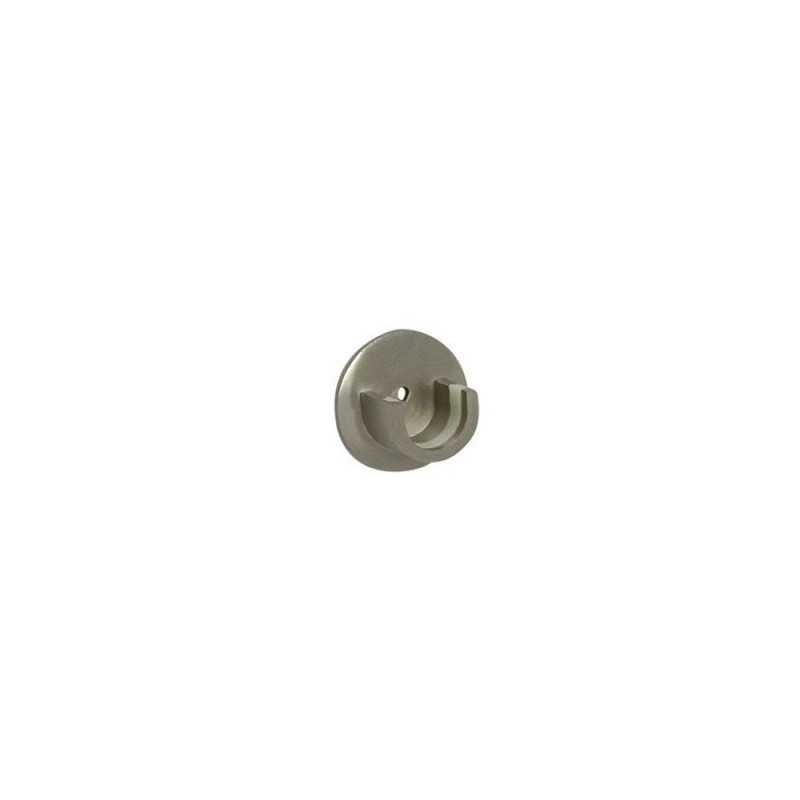 Lot de 2 naissances de tringle à rideau Kali 20 Mm argentsatiné