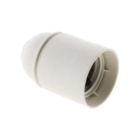 Douille E27 Plastique Lisse Blanc Hbf