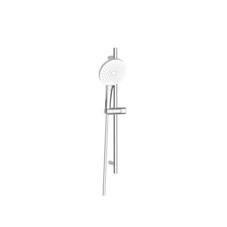 Pommeau de douche 3 jets flexible et barre SENSEA chromé