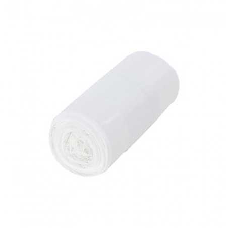 Sac poubelle 20l rouleau 20 blanc lien coulissant