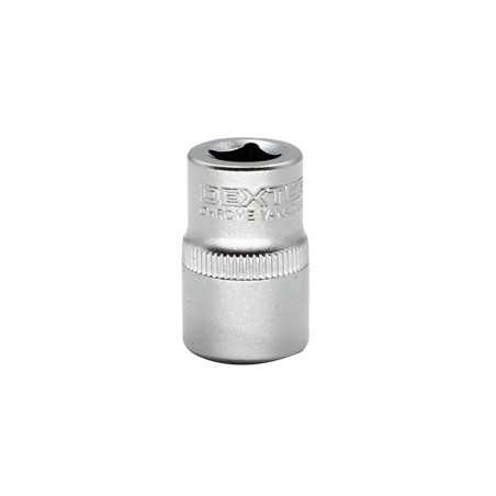 Douille 6 pans 1-4 en chrome vanadium DEXTER diam. 14 mm