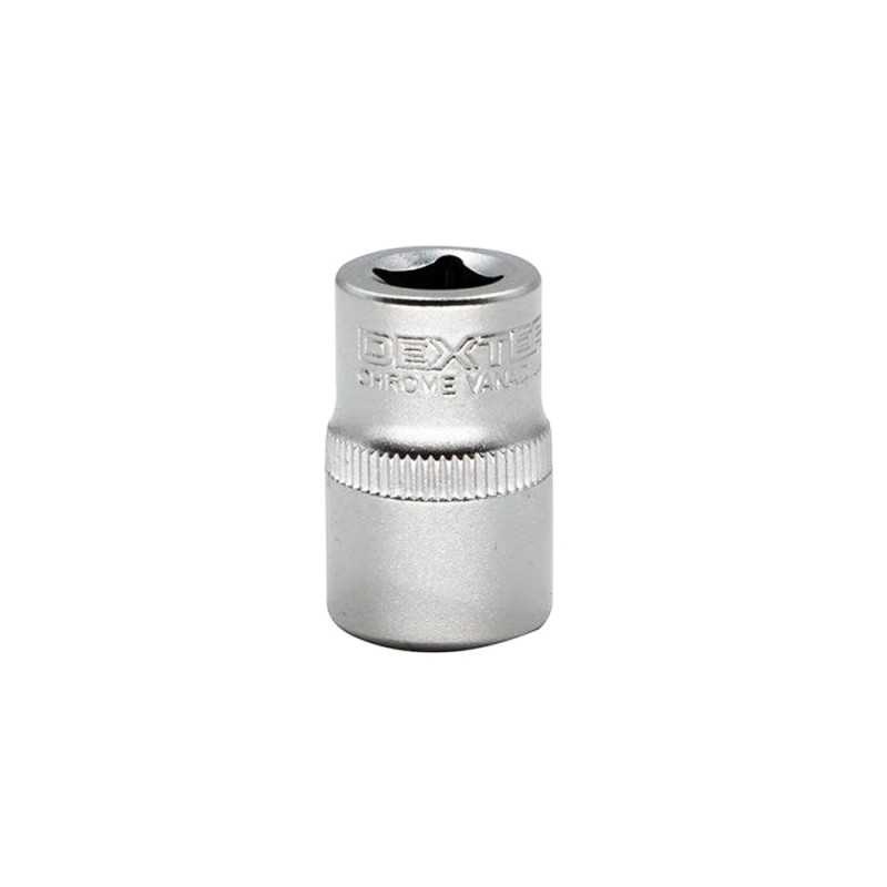 Douille 6 pans 1-2 en chrome vanadium DEXTER diam. 20 mm