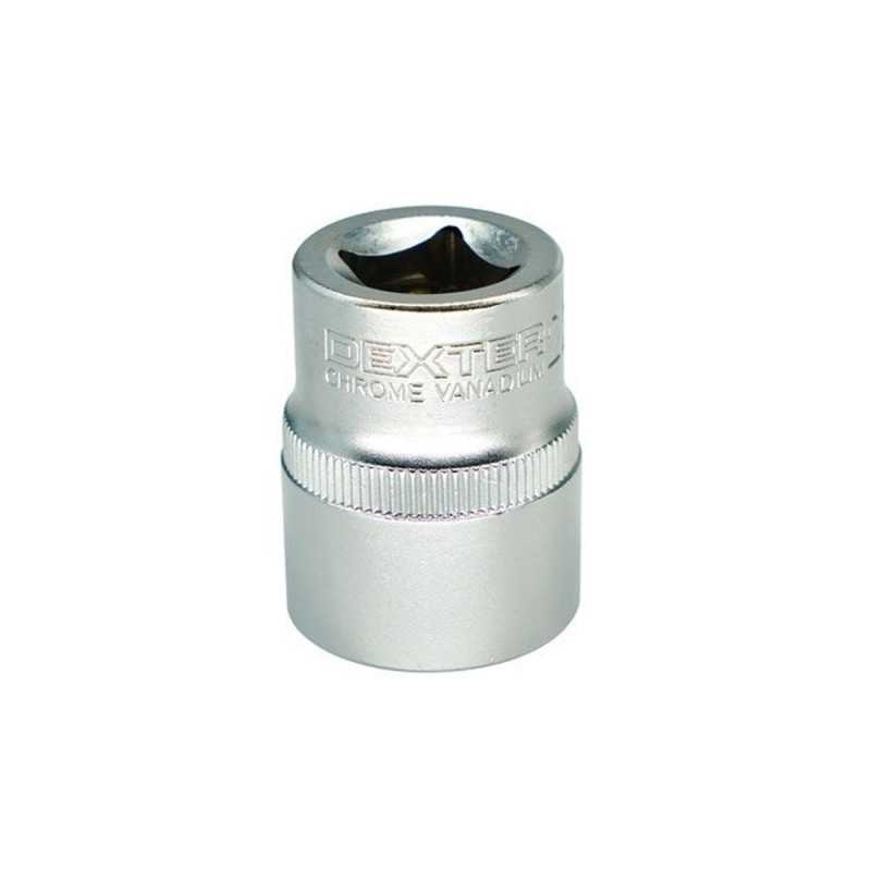 Douille 6 pans 1-2 en chrome vanadium DEXTER diam. 22 mm