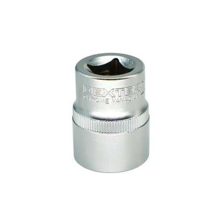 Douille 6 pans 1-2 en chrome vanadium DEXTER diam. 22 mm