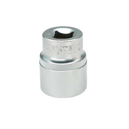 Douille 6 pans 1-2 en chrome vanadium DEXTER diam. 28 mm
