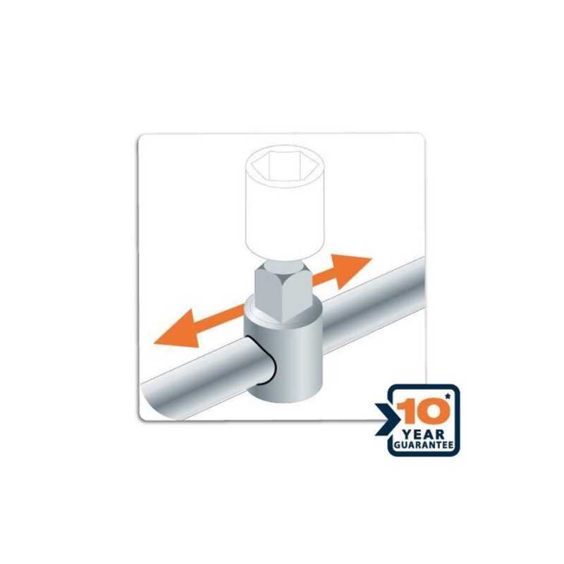 Poignée en t chrome vanadium DEXTER Diam.23.5 mm