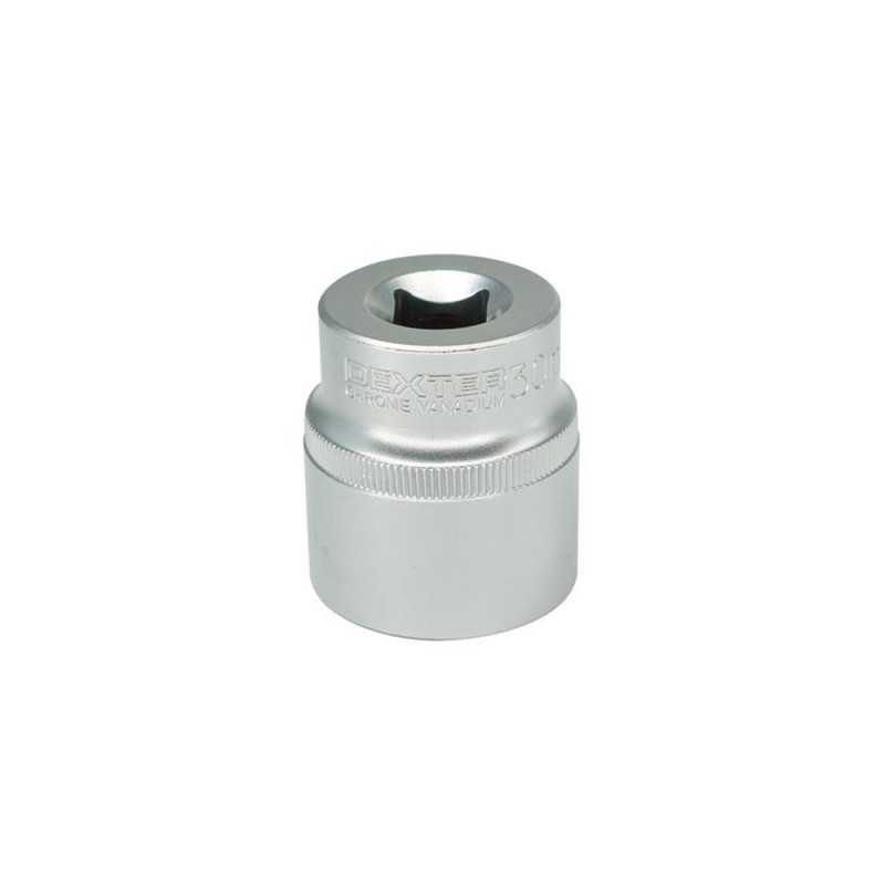 Douille 6 pans 1-2 en chrome vanadium DEXTER diam. 30 mm