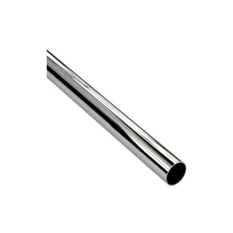 Barre de penderie gris H.2.5 x l.150 x P.2.5 cm
