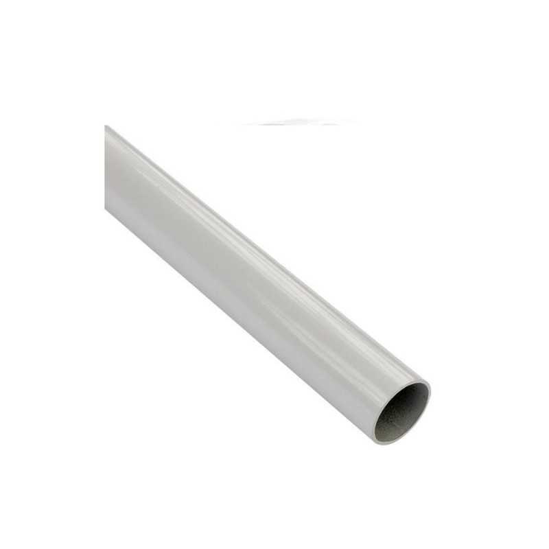Barre de penderie blanc H.2.5 x l.200 x P.2.5 cm