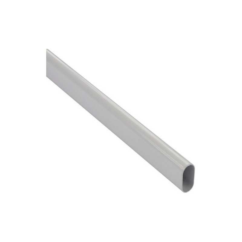 Barre de penderie blanc H.3 x l.150 x P.1.5 cm