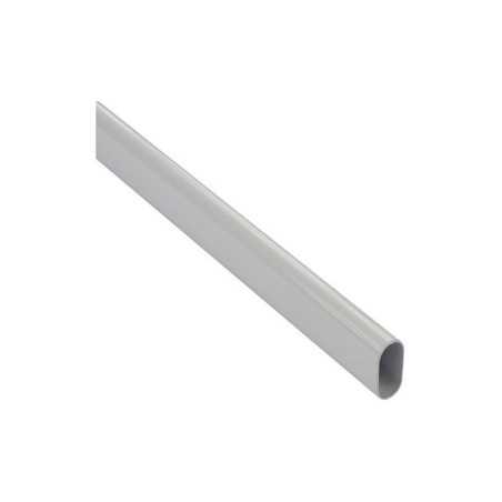 Barre de penderie blanc H.3 x l.150 x P.1.5 cm