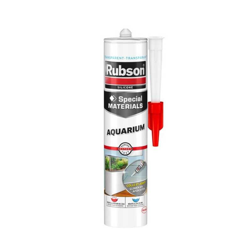 Mastic specialite colle verre aquarium transparent 280ml
