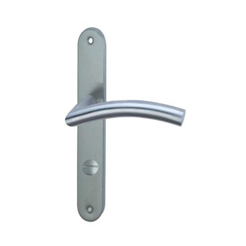 Poignée de porte margaud inox satine entraxe 195mm condamnation x2