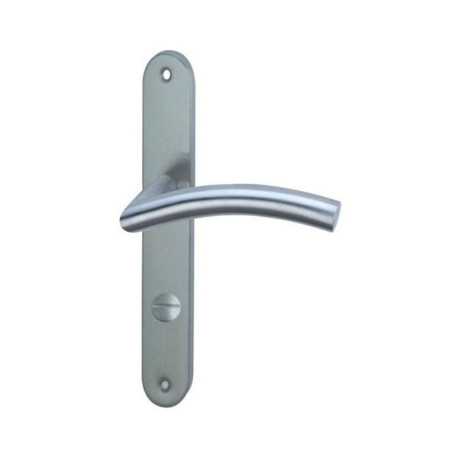 Poignée de porte margaud inox satine entraxe 195mm condamnation x2