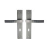 Ensemble de porte Louna 195mm trou cle aluminium