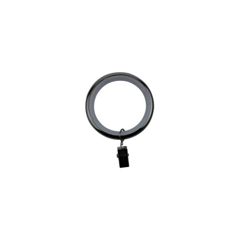 Anneau d20 métal clip silencieux nickel mat x10