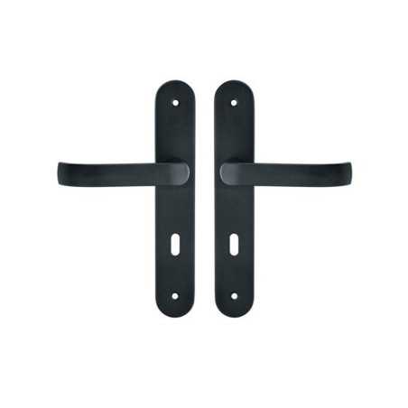 2 poignées de porte Lena trou de cléacier entraxe 195 mm