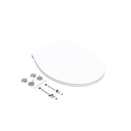 Abattant déclipsable avec frein de chute clicketclean slim blanc