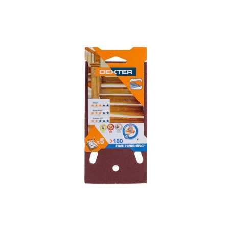 Lot de 5 patins abrasifs93 X 185 mm Grains 180