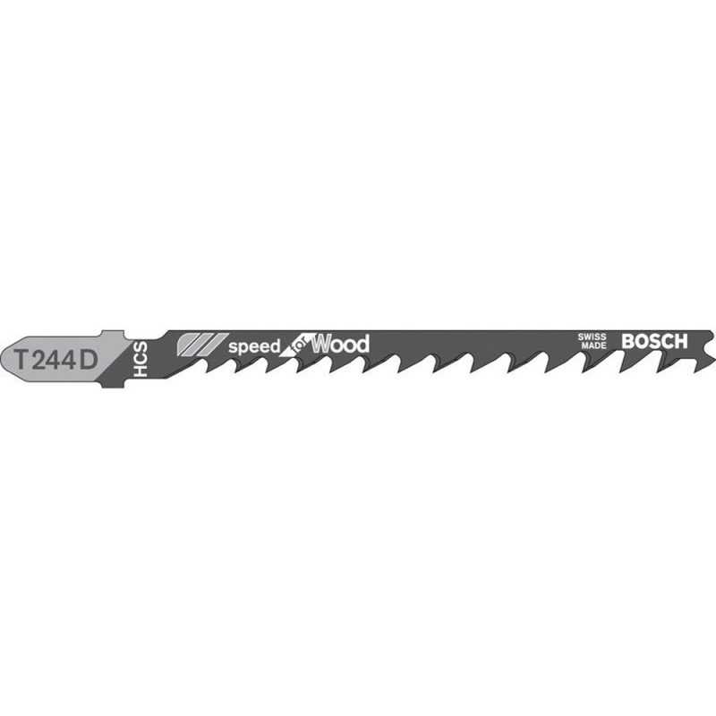 Lot de 2 lames coupe rapide et Grossière bosch t244D pour bois aggloméré