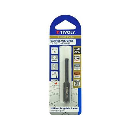 Foret diamant pour carrelage en grès diam. 6mm