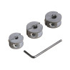 Lot de 3 butées de profondeur bois diam.6 8 et 10 mm