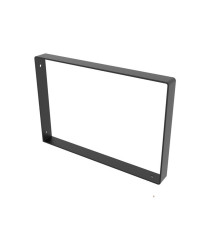 Equerre Style industriel acier mat noir Hauteur 31.1 x profondeur 21 cm