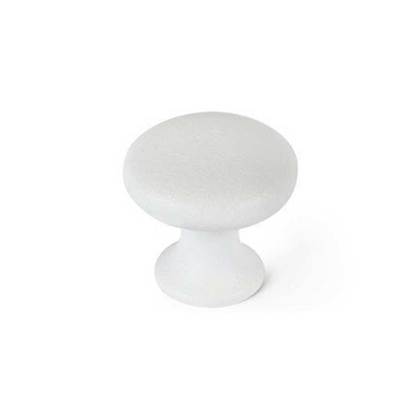 Lot de 4 boutons de meuble rond Zamak peint H.24 X L.25 X p.25 mm