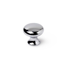 Lot de 4 boutons de meuble rond Zamak chromé H.25 X L.25 X p.25 mm