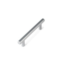 Lot de 4 poignées de meuble entraxe 96 mm Inox brut