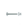 Lot de 20 boulons tête ronde acier Zingué L.20 X diam.4 mm