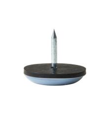 Lot de 4 patins gliss alveole clou marron 25mm