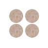 Lot de 4 patins feutre en laine adhésif diam. 35 mm beige