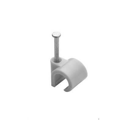 Lot de 100 attaches-fils diamètre de 8 à12 mm L. 26 mm gris
