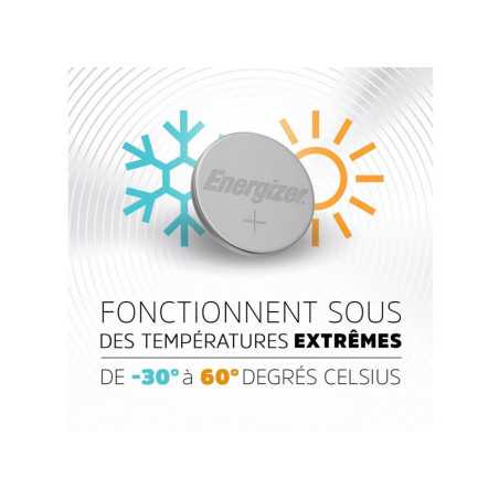 Lot de 2 piles bouton cr2450-Dl2450 3 V energizer
