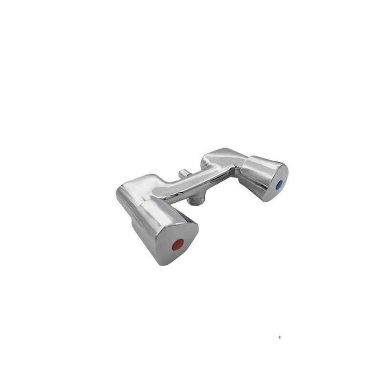Mélangeur réglable de 55 à155mm femelle 20 x 27 mâle 15 x 21 mm laiton