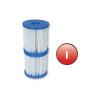 Lot de 2 cartouches filtrantes