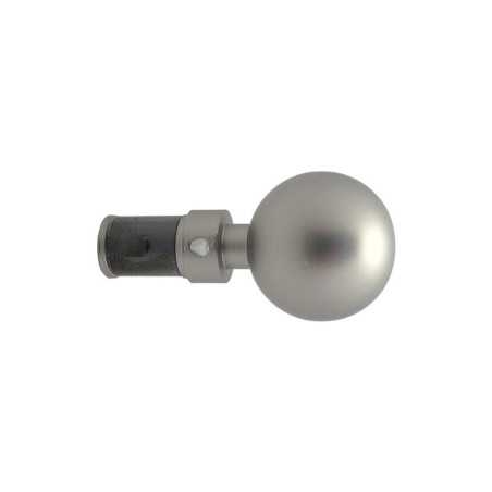 Lot de 2 embouts  chromé mat