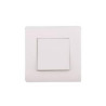 Interrupteur va-et-vient complet basic blanc