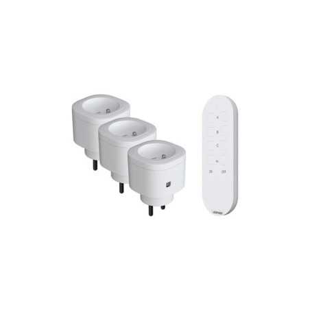 Lot de 3 prises téléables intérieur3000 W