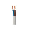 Câble ho5vvf 2x1.5 blanc 5 métres
