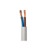 Câble ho5vvf 2x1.5 blanc 10 métres