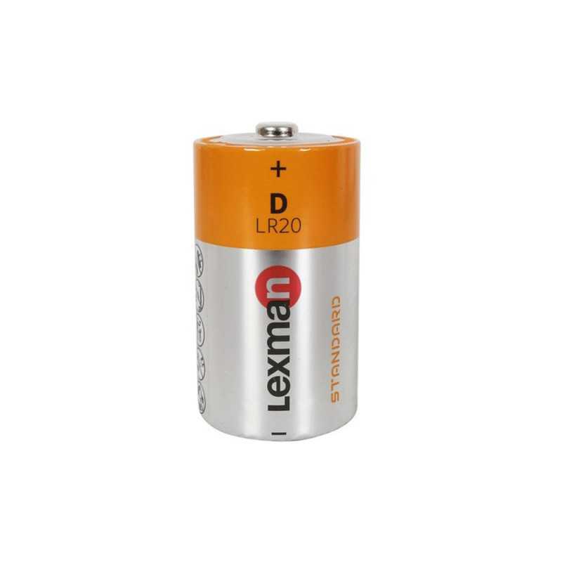 Lot de 2 piles alcaline LR20 d 1.5 V