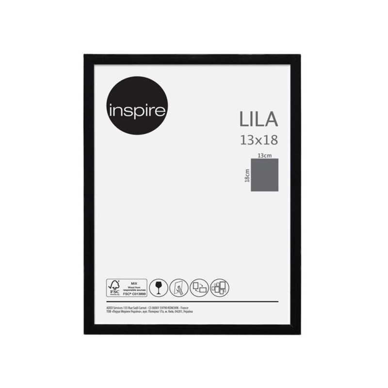 Cadre photo Lila  18x13cm noir - meilleure qualité