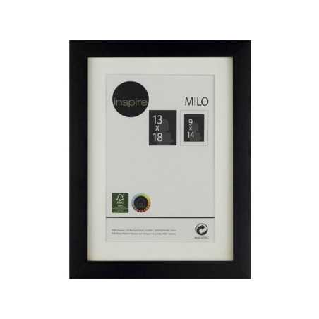 Cadre photo milo 13x18 cm bois noir - meilleure qualité