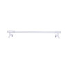 Kit de tringle Helix diam. 7/9 mm blanc brillant 30/50 cm métal -  - meilleure qualité