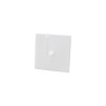 Lot de 2 supports sans perçage Barre de vitrage 10 mm blanc mat