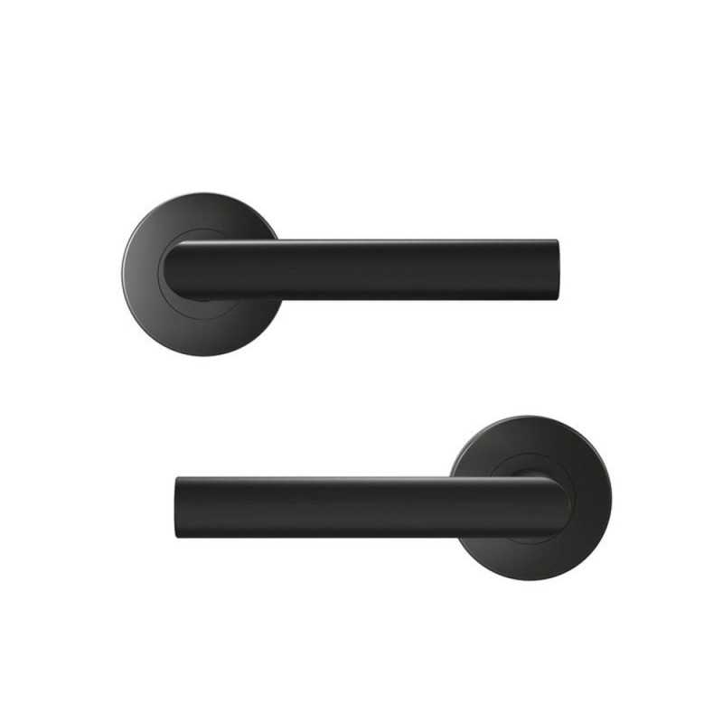 Ensemble de porte sur rosacepeint noir sans trou